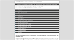 Desktop Screenshot of ajouter-un-expediteur-de-message-dans-son-carnet-adresses.org
